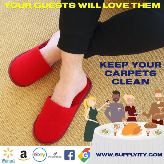 Dine in style with Red Luxury Dinner Chochili Disposable Slippers, perfect for hotels and Airbnb hosting lavish events! These slippers offer plush #comfort for a #luxury experience. Imagine guests slipping into these vibrant red wonders—their feet co...