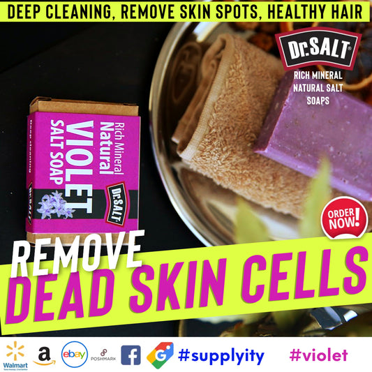 Violet Exfoliate Soap: Smooth Skin by Removing Dead Cells Naturally