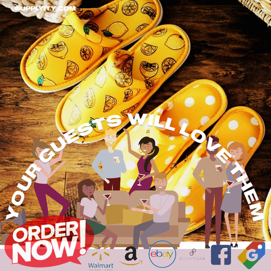 pamper your guests supplyity slippers