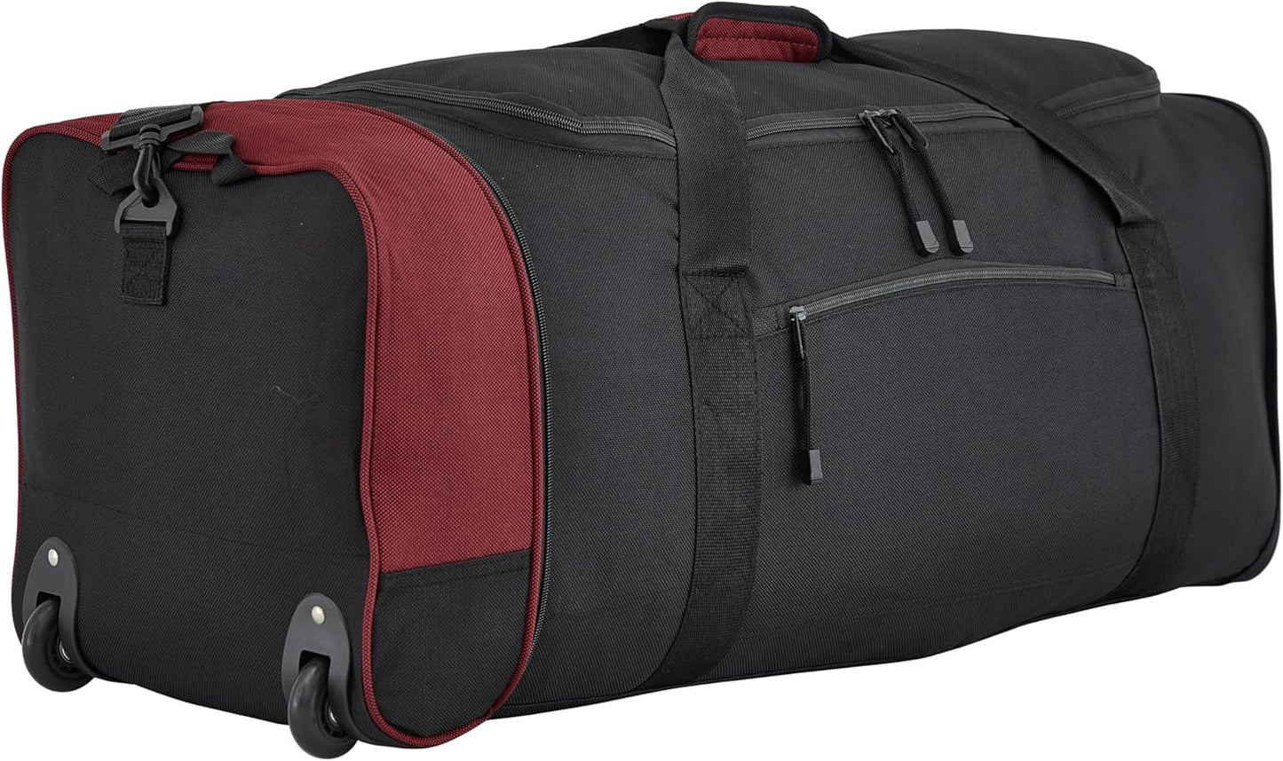 Travelers Club 32-inch Collapsible Expandble Travel Rolling Duffel Bag