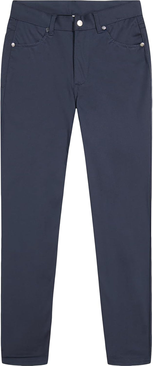 IZOD Boys' School Uniform Twill Pants, Flat Front & Comfortable Waistband with 5 Pockets