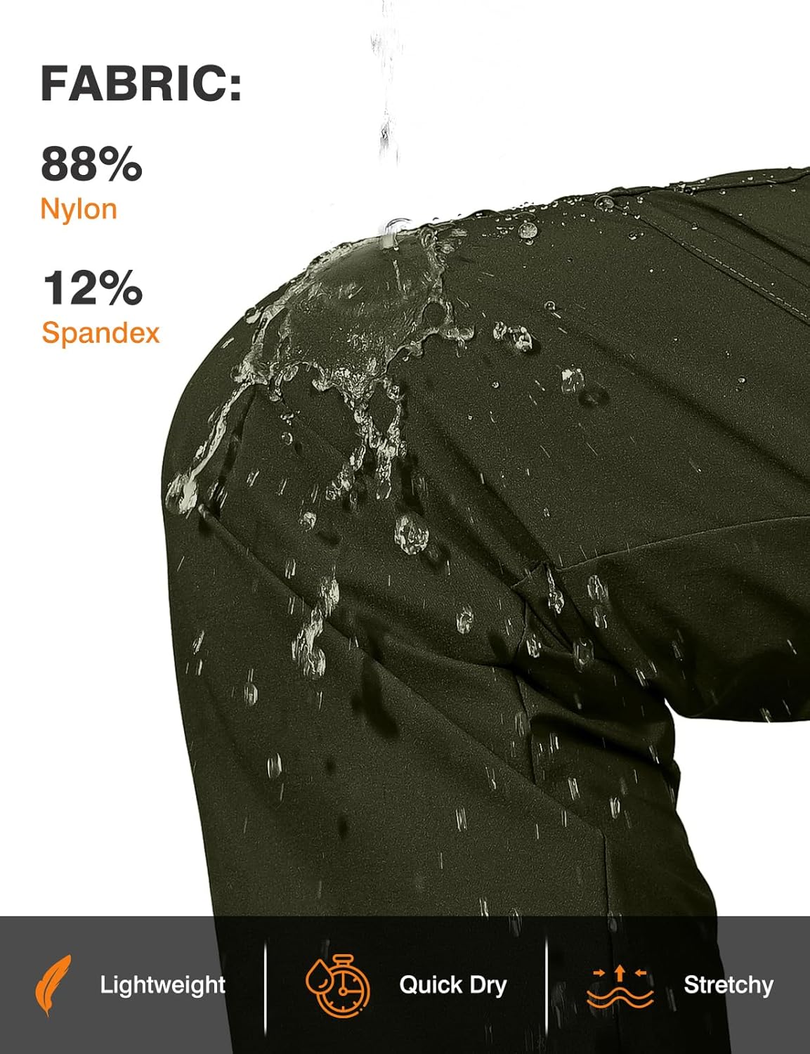 TBMPOY Women's Hiking Pants Water Resistant Lightweight Quick Dry Cargo Travel Fishing Work Camping Pant with 4 Pockets