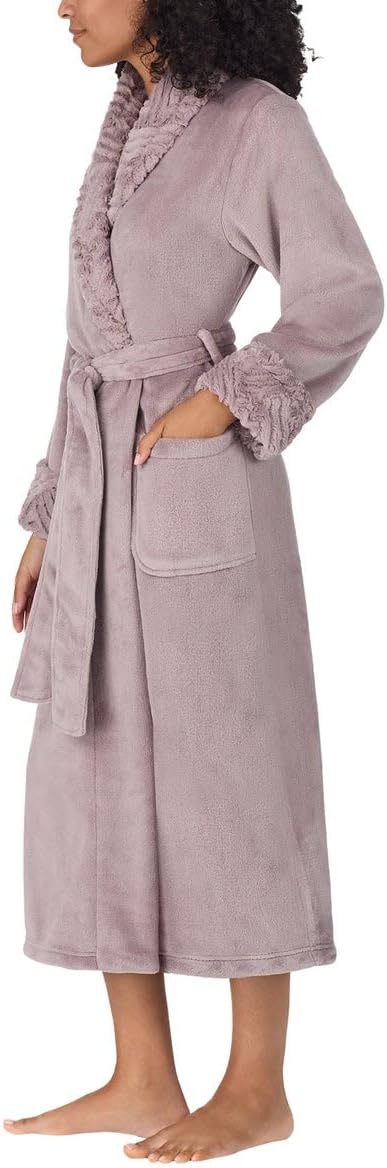 Carole Hochman Women's Shawl Collar Plush Robe