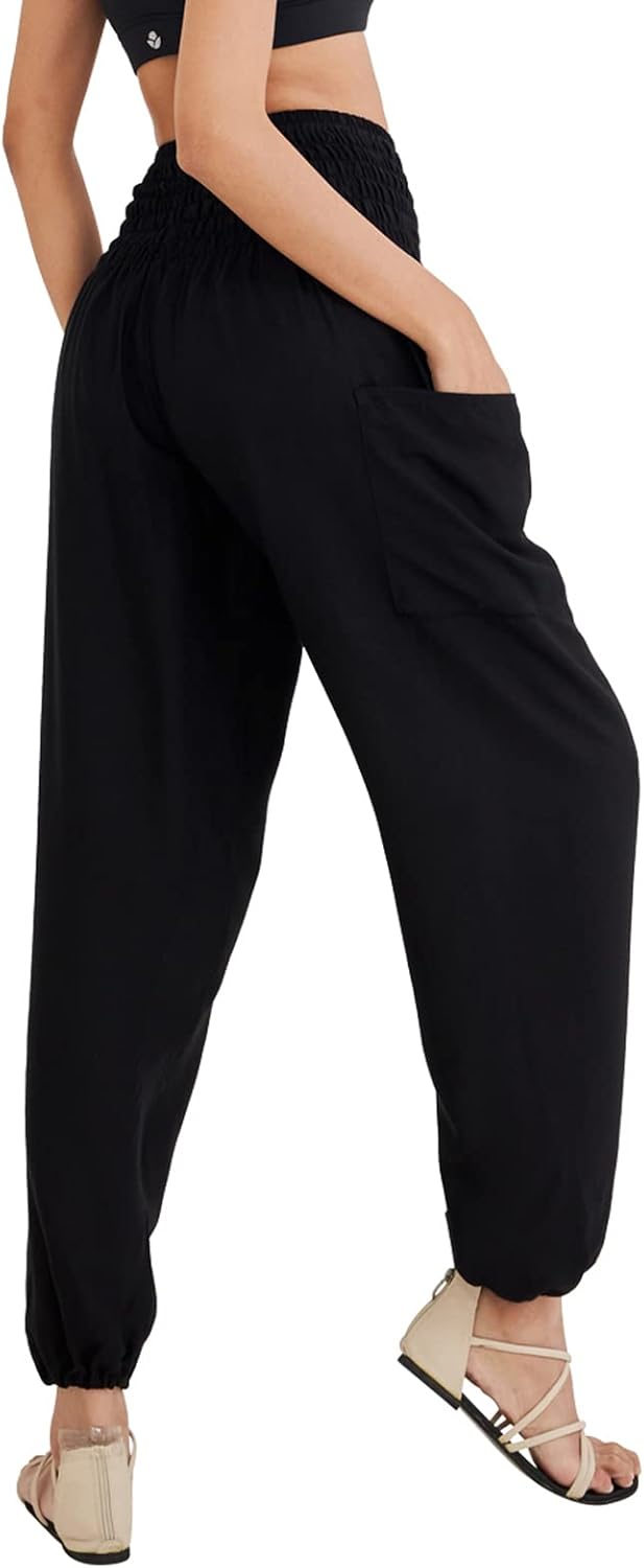 Joob Joob Boho Pants for Women - Hippie Harem Pants Women - Womens Yoga Pants – Comfy Bohemian Flowy Hippie Clothes