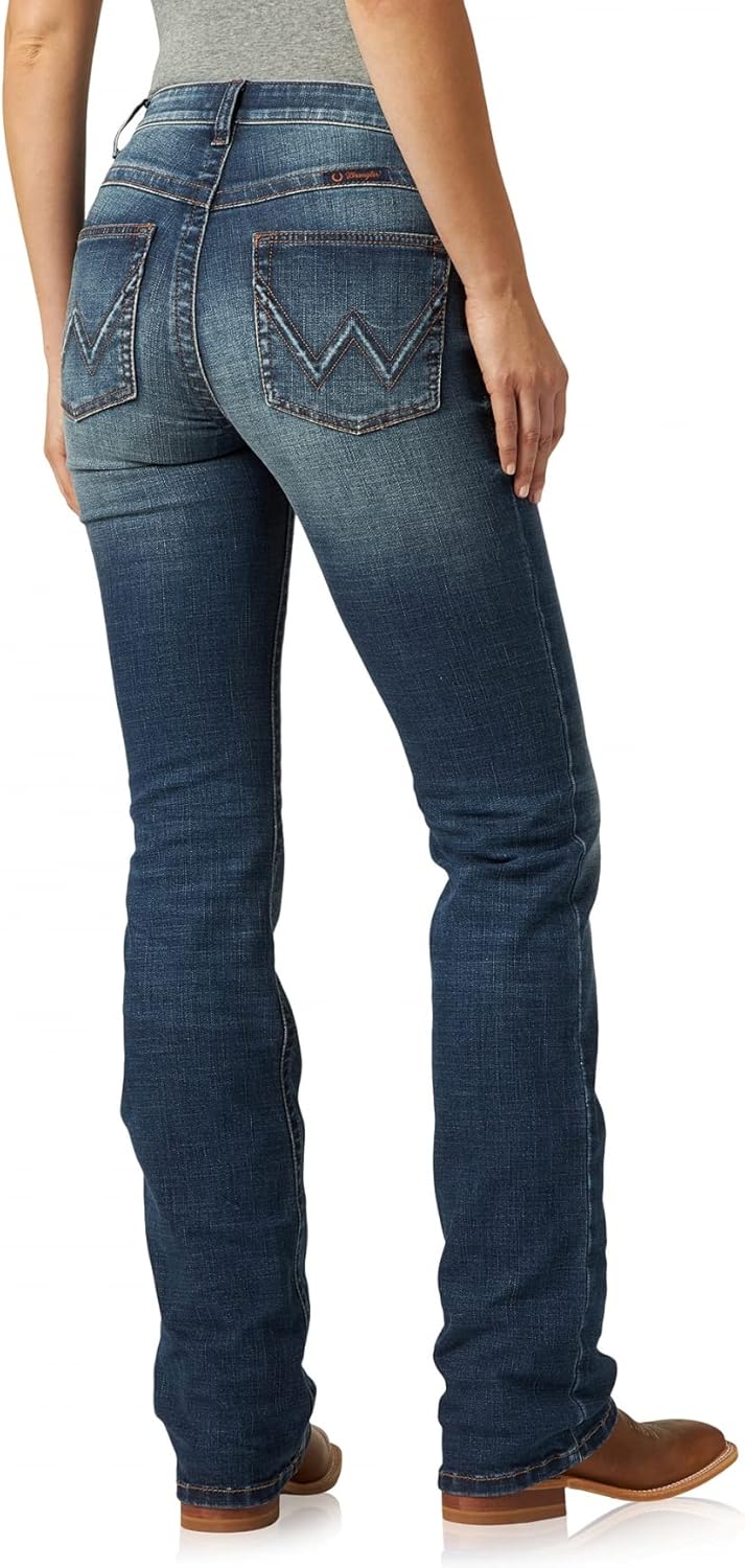 Wrangler Women's Willow Mid Rise Performance Waist Boot Cut Ultimate Riding Jean