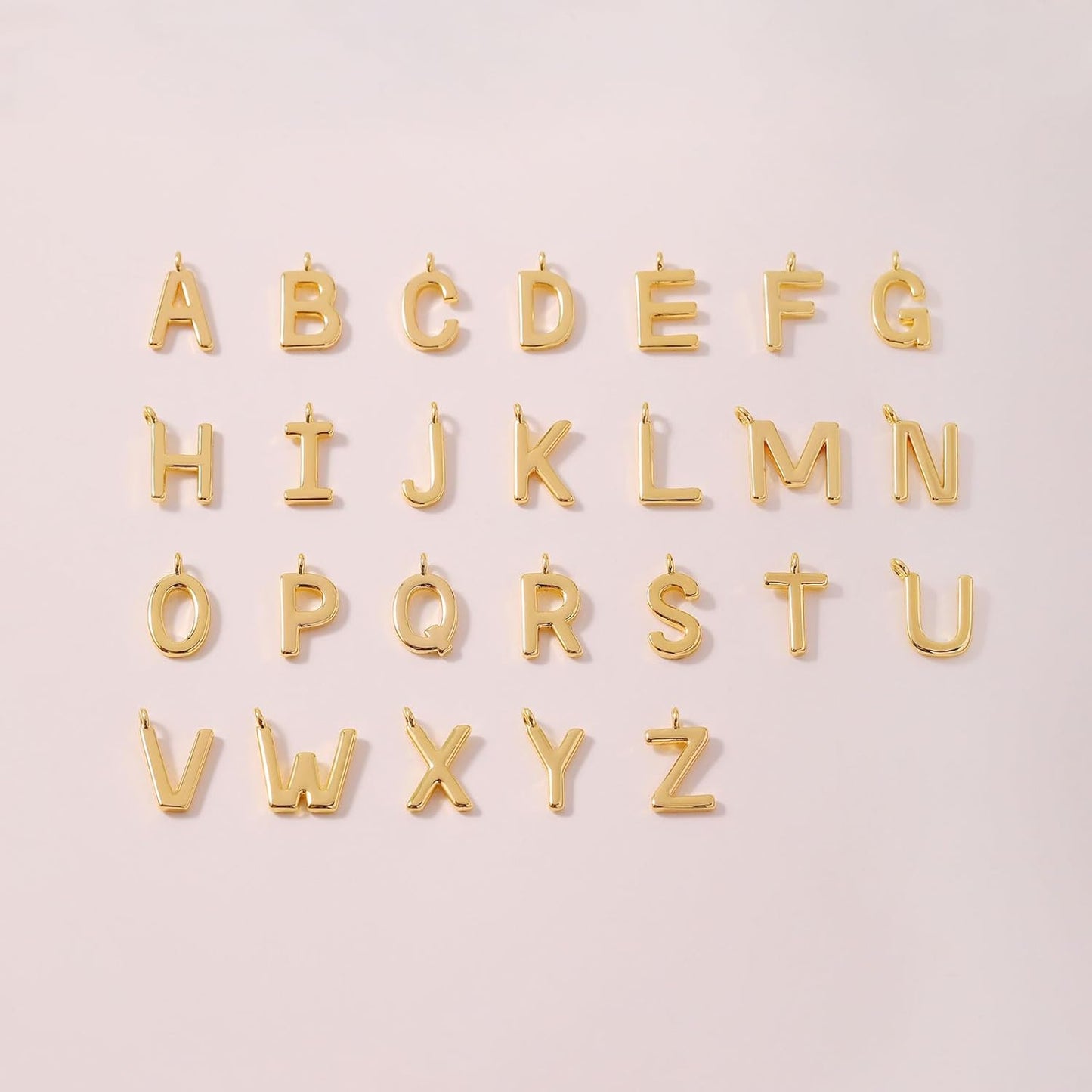 HANLI Initial Necklaces for Women - 14k Gold Plated Dainty Letter Necklace Simple Alphabet A-Z Necklace Personalized Monogram Name Necklace for Women Jewelry