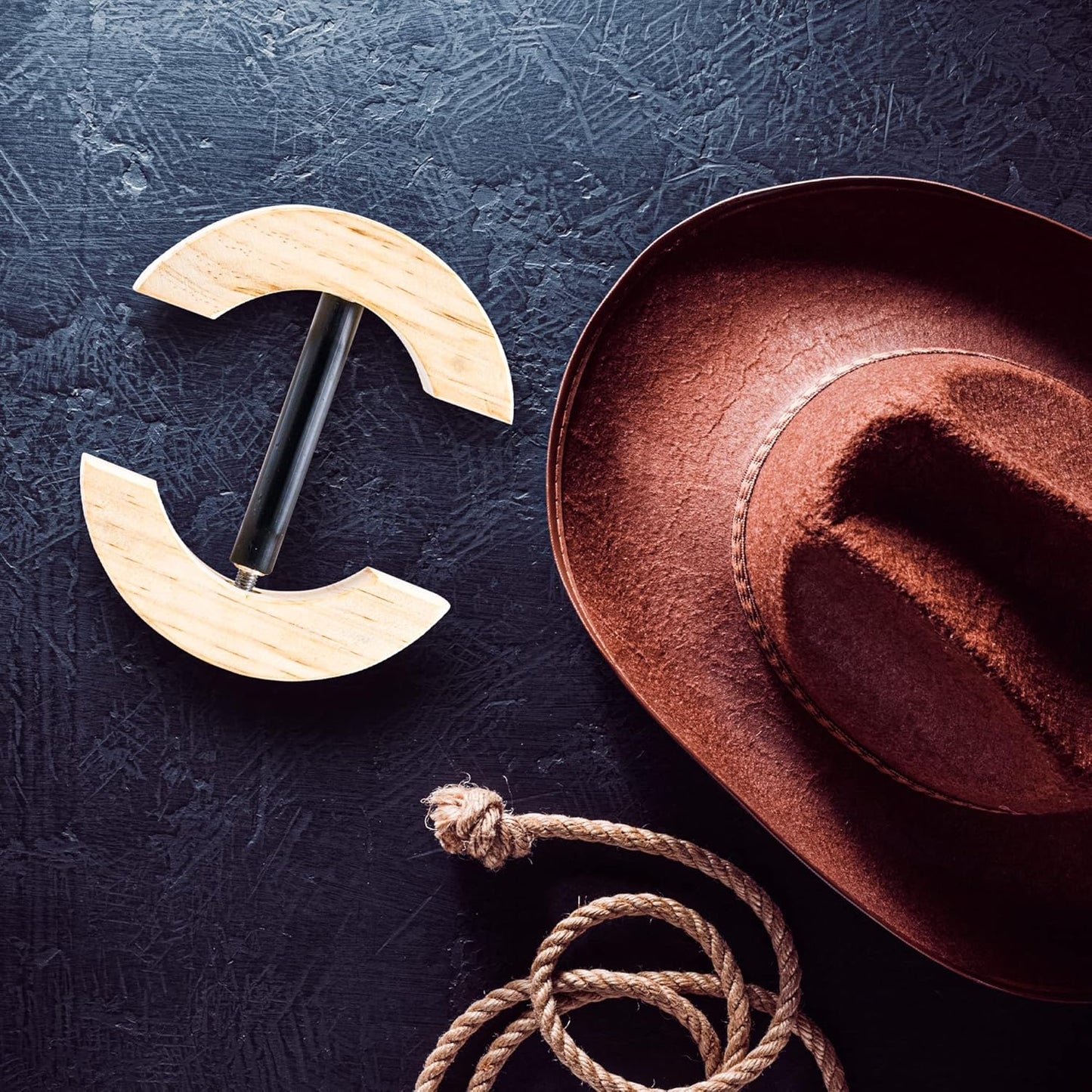 Houseables Hat Stretcher, Fitted Hat Stretcher, Baseball Cap Shaper, Cap Extender, Jack, Sizer, Expander, Resizer, Shaping, Former, Adjustable Wooden Block Spacers for Cowboy, Straw, Fedora, Sombrero