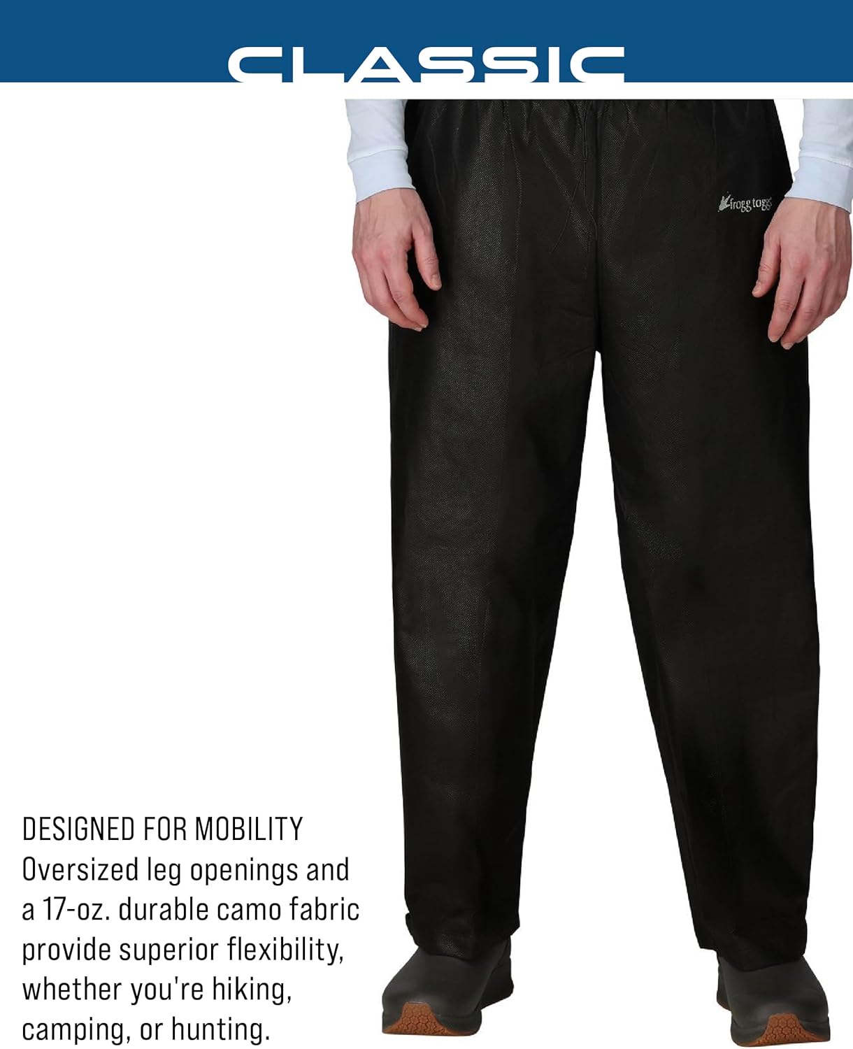 FROGG TOGGS Men's Classic Pro Action Waterproof Breathable Rain Pant