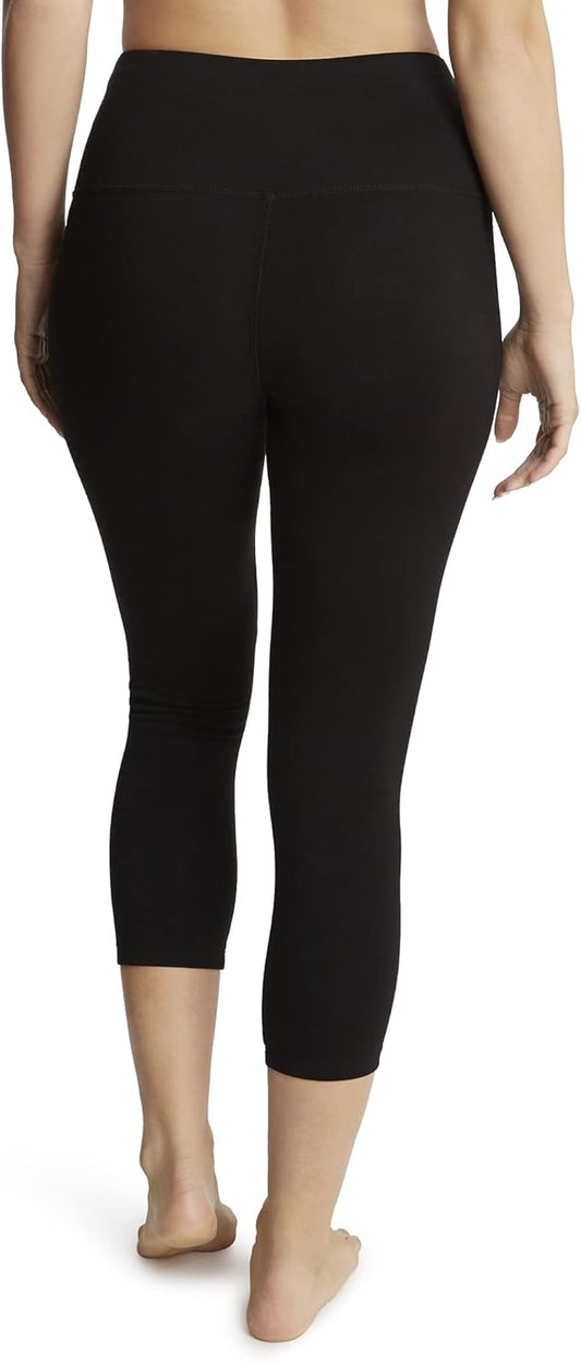 Jockey Women's Cotton Stretch Basic Capri Leggings
