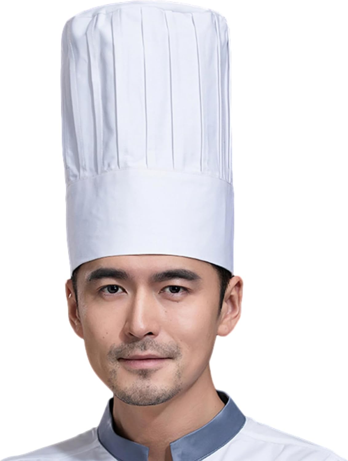 Hyzrz Tall Chef Hat Adjustable Elastic Baker Kitchen Cooking Grill BBQ Chef Cap for Adult Children Breathable Mesh Top
