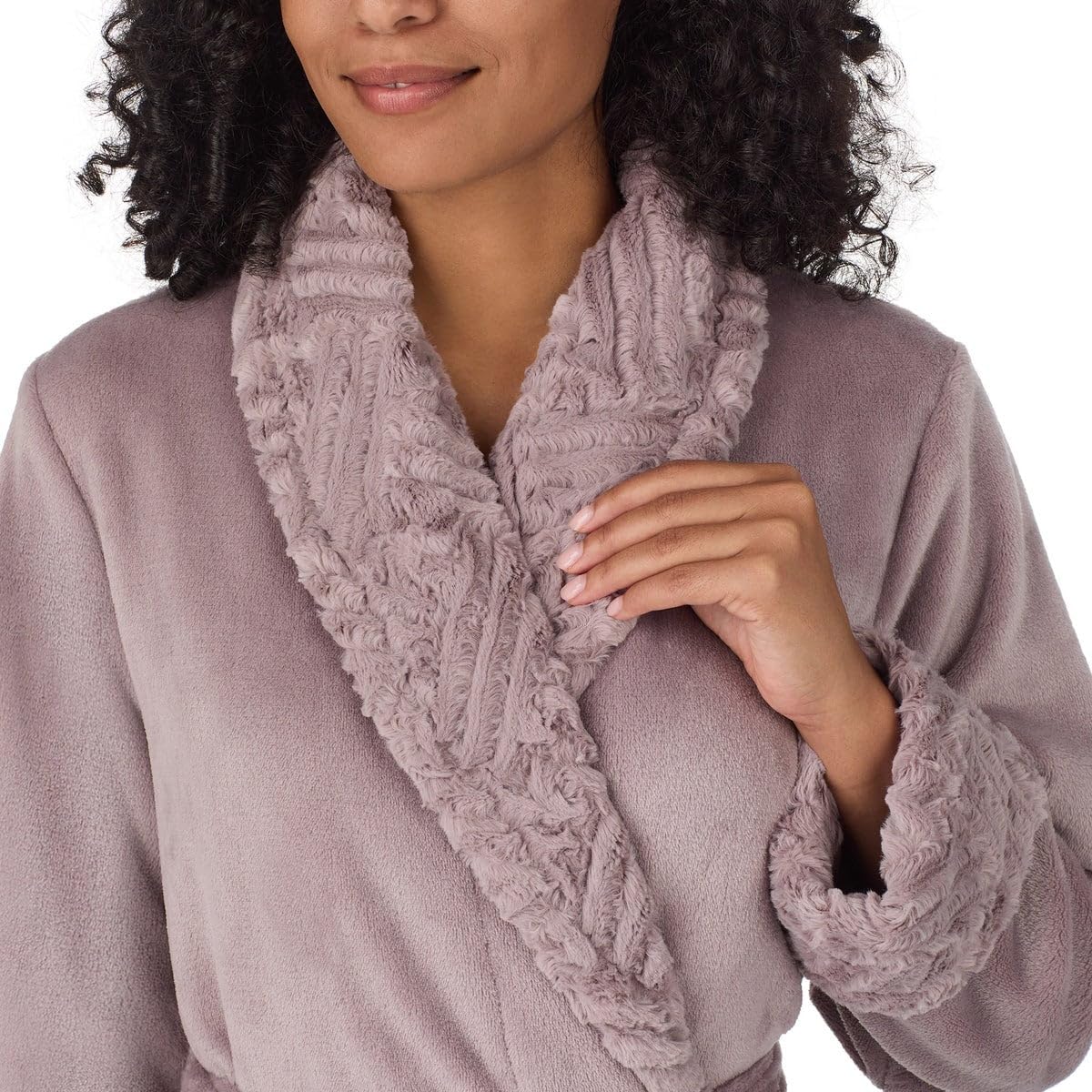 Carole Hochman Women's Shawl Collar Plush Robe