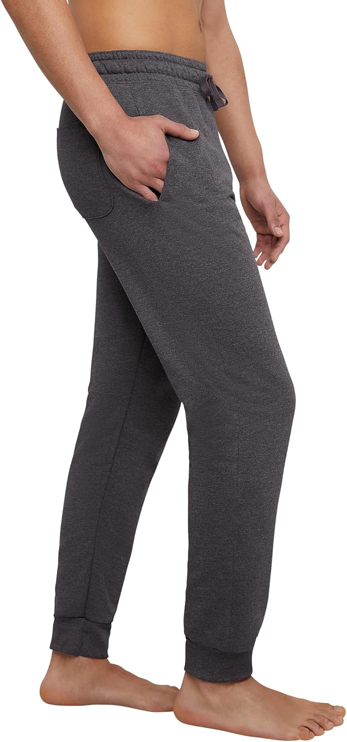 Hanes EcoSmart Jogger Sweatpants, Men's Midweight Fleece Lounge Pants, 30.5"