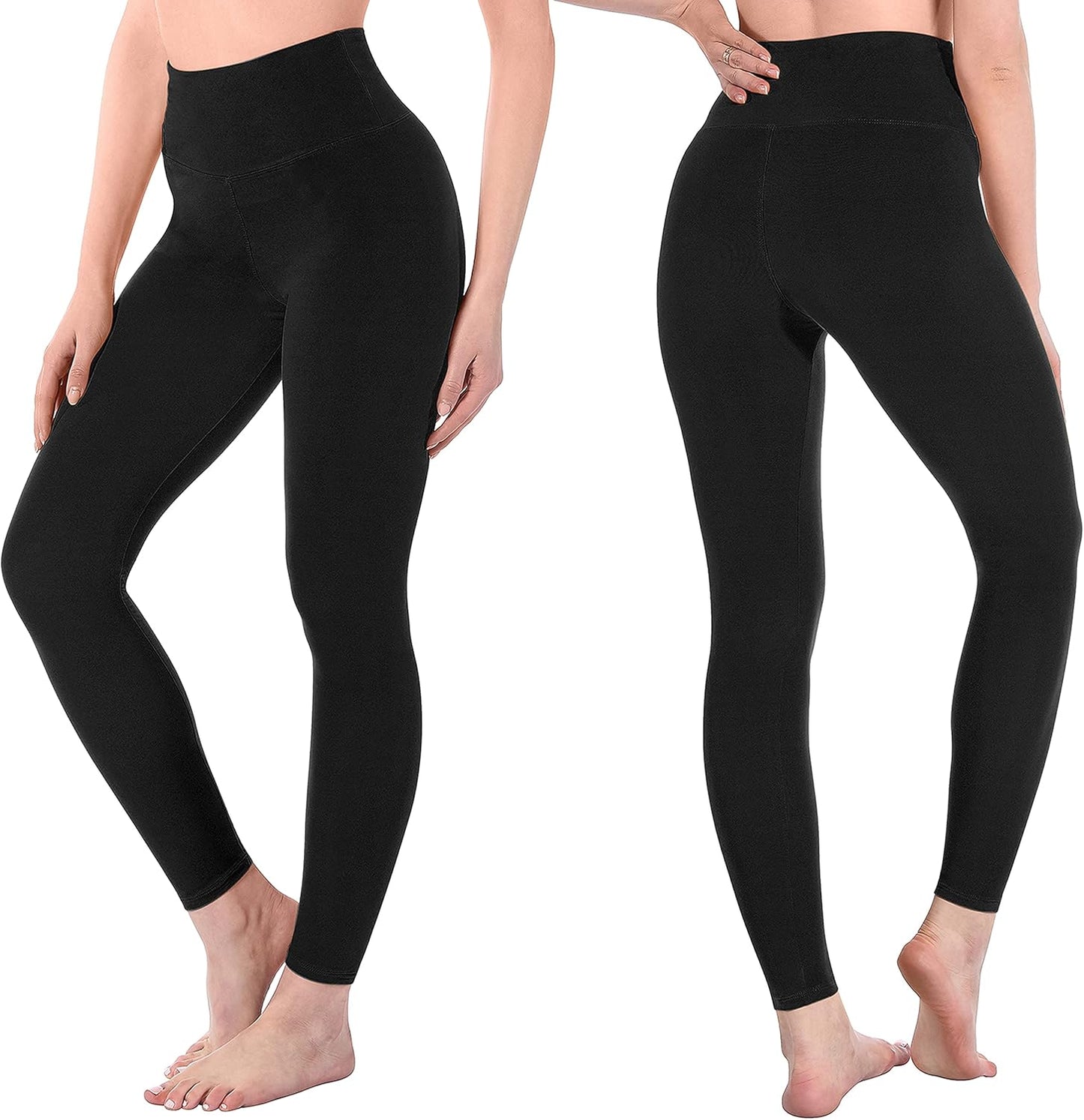 SINOPHANT High Waisted Leggings for Women - Full Length Capri Buttery Soft Yoga Pants for Workout Athletic