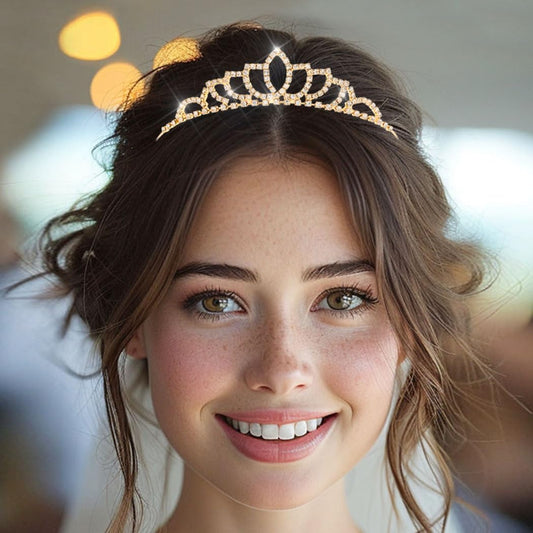 Kilshye Silver Tiaras and Crowns Rhinestone Wedding Tiara Birthday Prom Crown Hair Accessories for Women