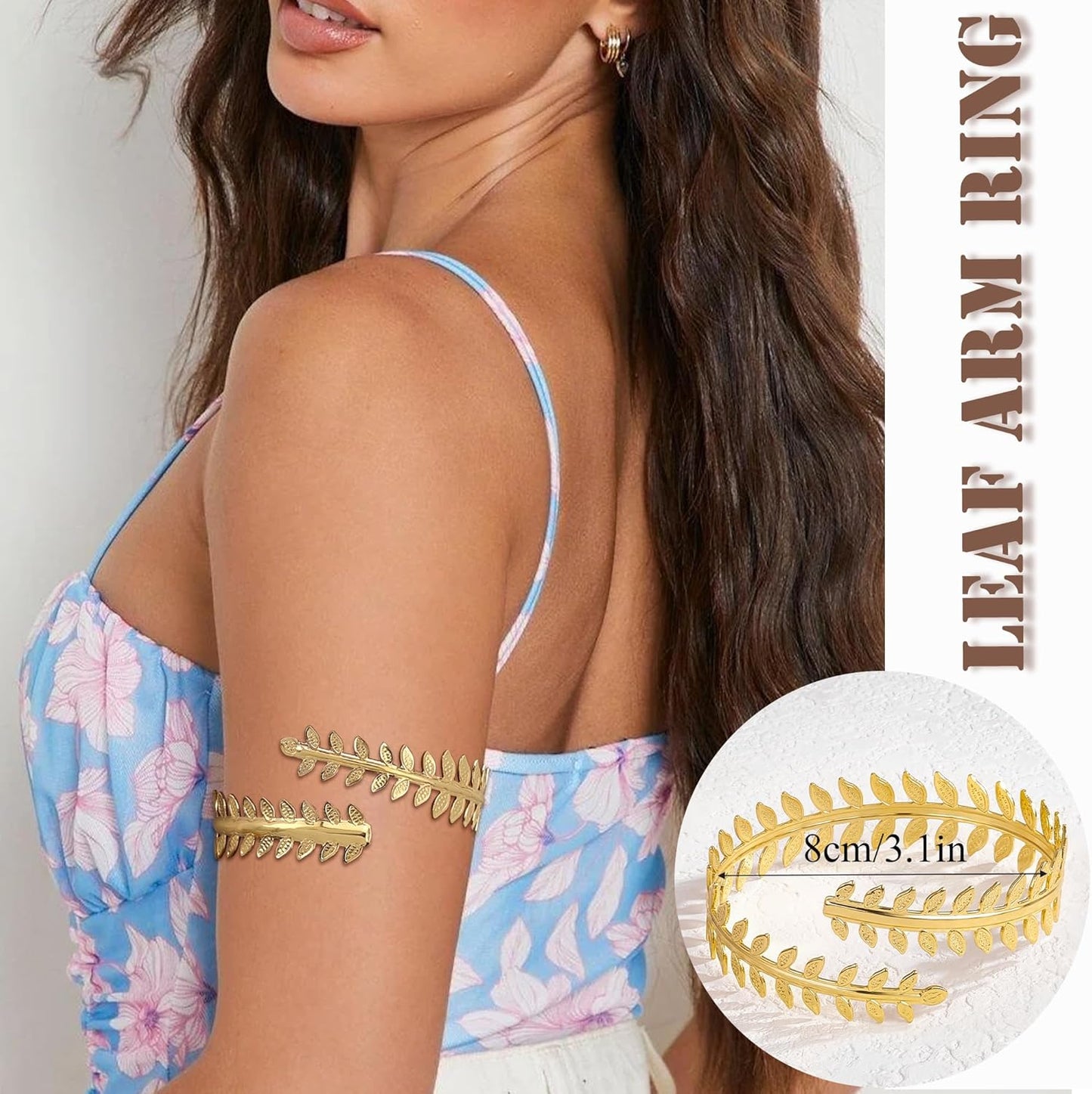 6-12 Pcs Arm Cuff Bracelets for Women Gold UpperCuff Cuff Bangle Bracelet Open Adjustable Gold Arm Bracelet Set