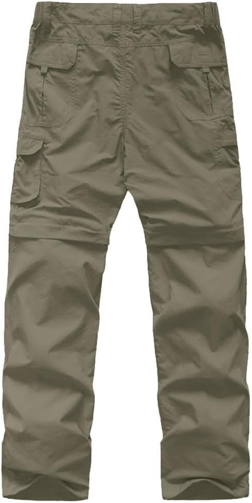 Kids' Cargo Pants, Boy's Casual Outdoor Quick Dry Waterproof Hiking Climbing Convertible Trousers #9016