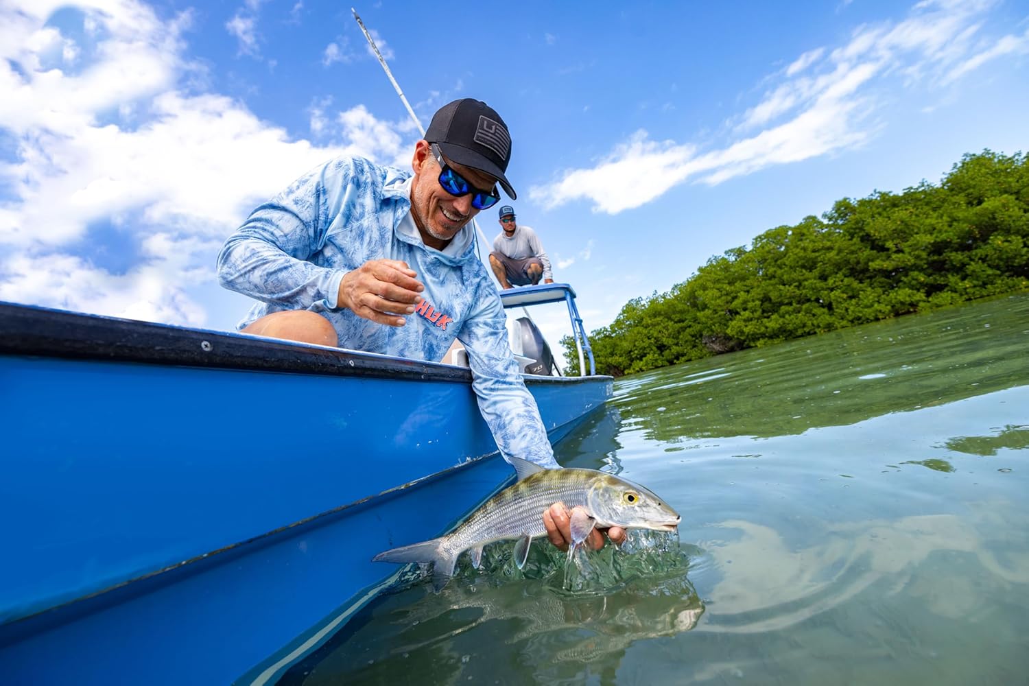 HUK Men's Trucker, Anti-Glare Snapback Fishing Hat