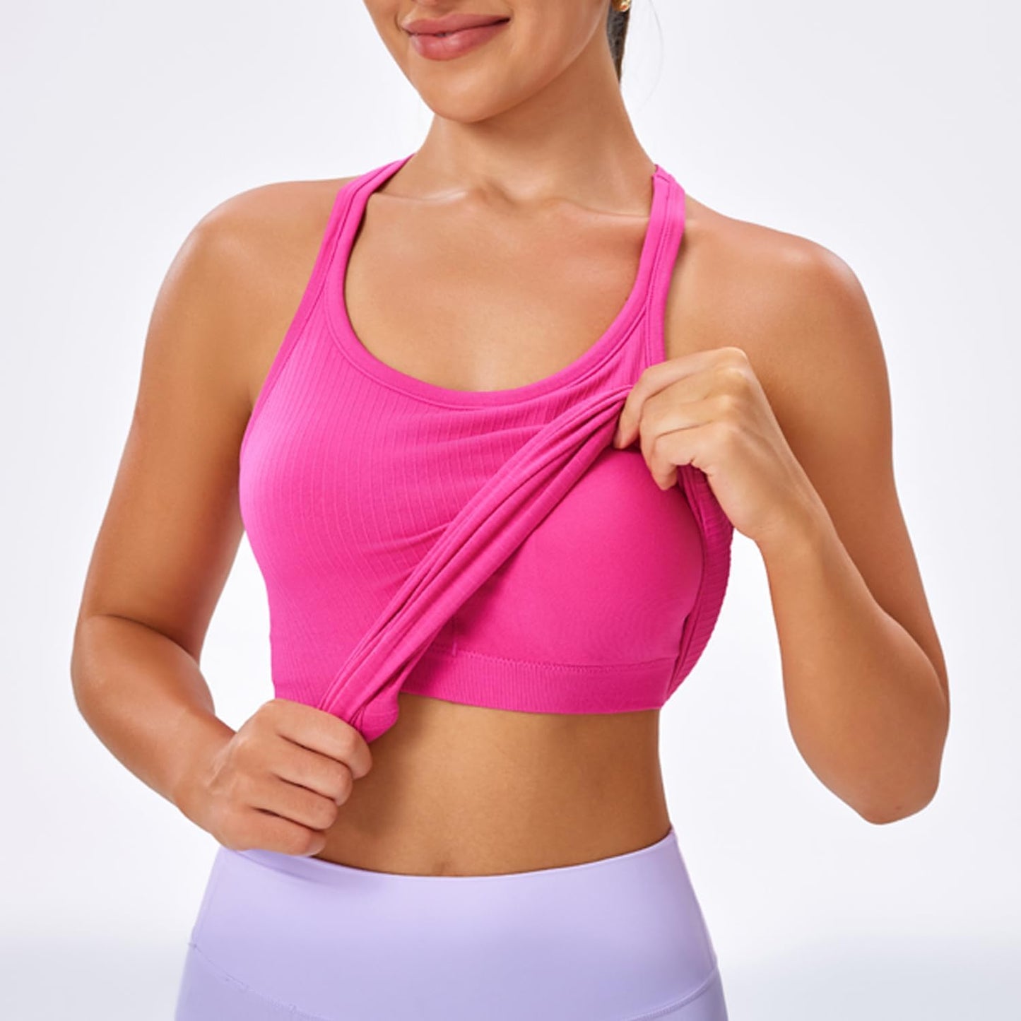 Evercute 1/2/3 Pack Workout Tank Tops for Women with Built in Bra Racerback Yoga Sleeveless Top Camisole Athletic Gym Tops