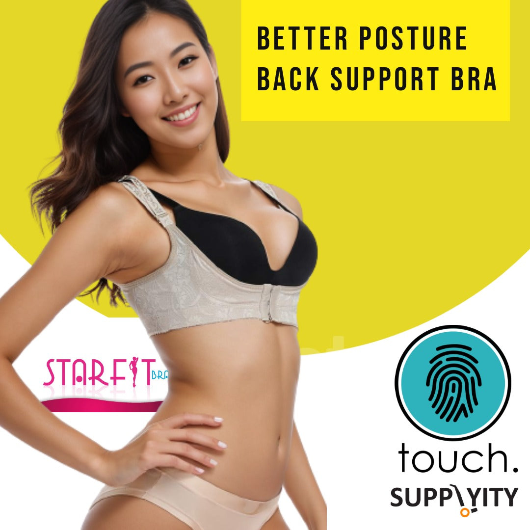 Starfit Women Push Up Cleavage Back Support Posture Corrector Fashion Magic Bra