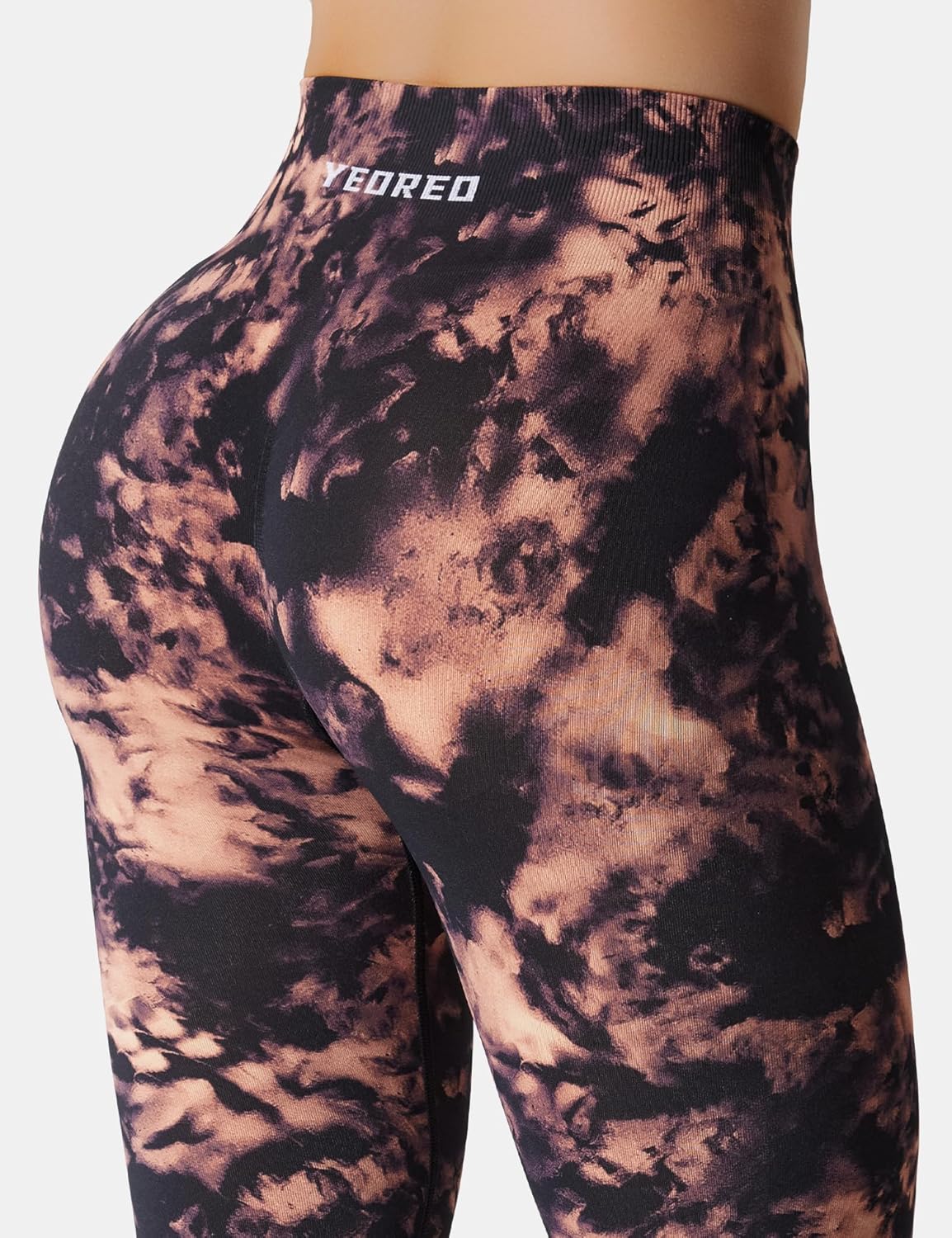 YEOREO Workout Leggings for Women Jada Scrunch Butt Lifting Leggings Seamless Screen Print Gym Yoga Pants