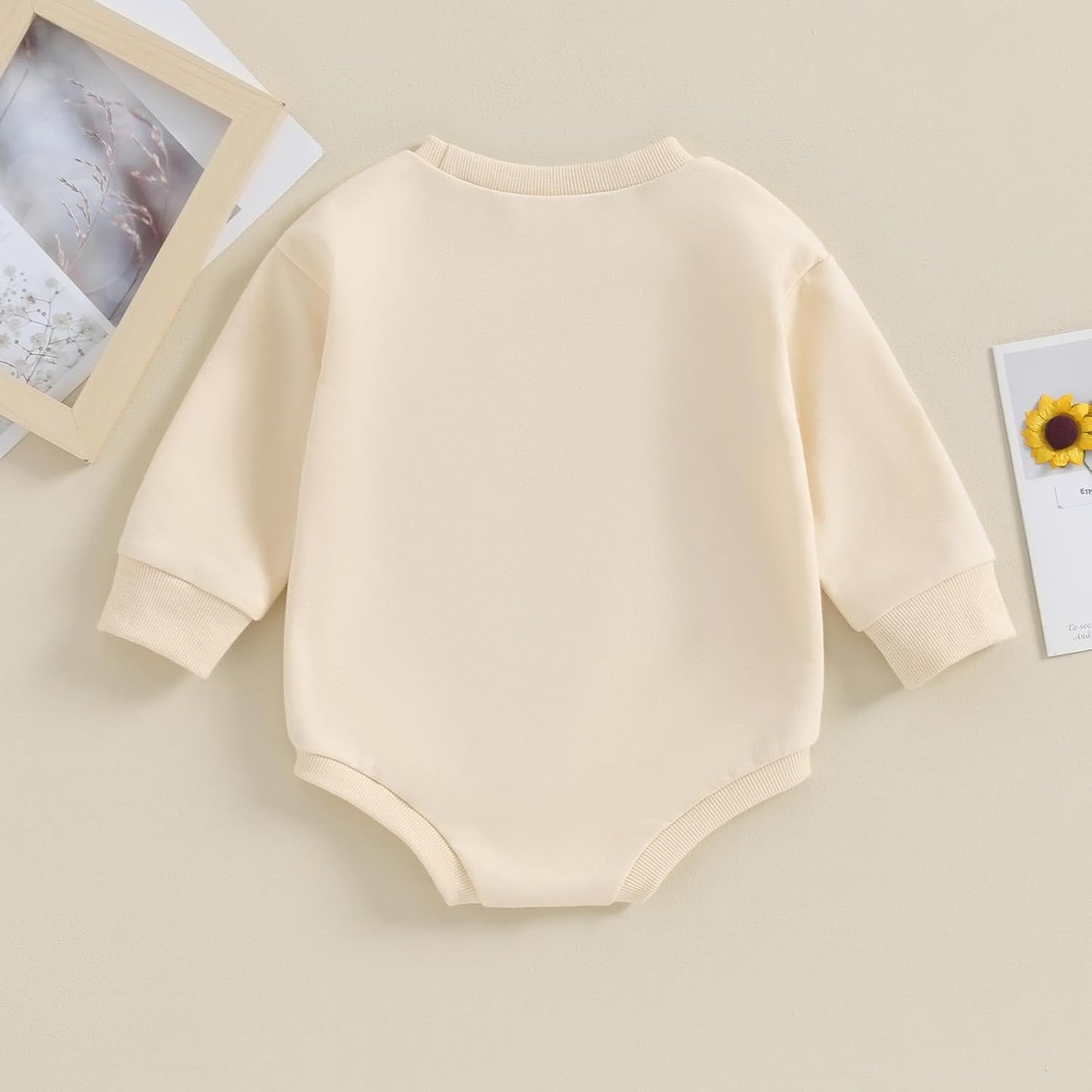 New to the Cousin Crew Baby Boy Girl Bubble Romper Sweatshirt Long Sleeve Oversized Bodysuit Fall Clothes