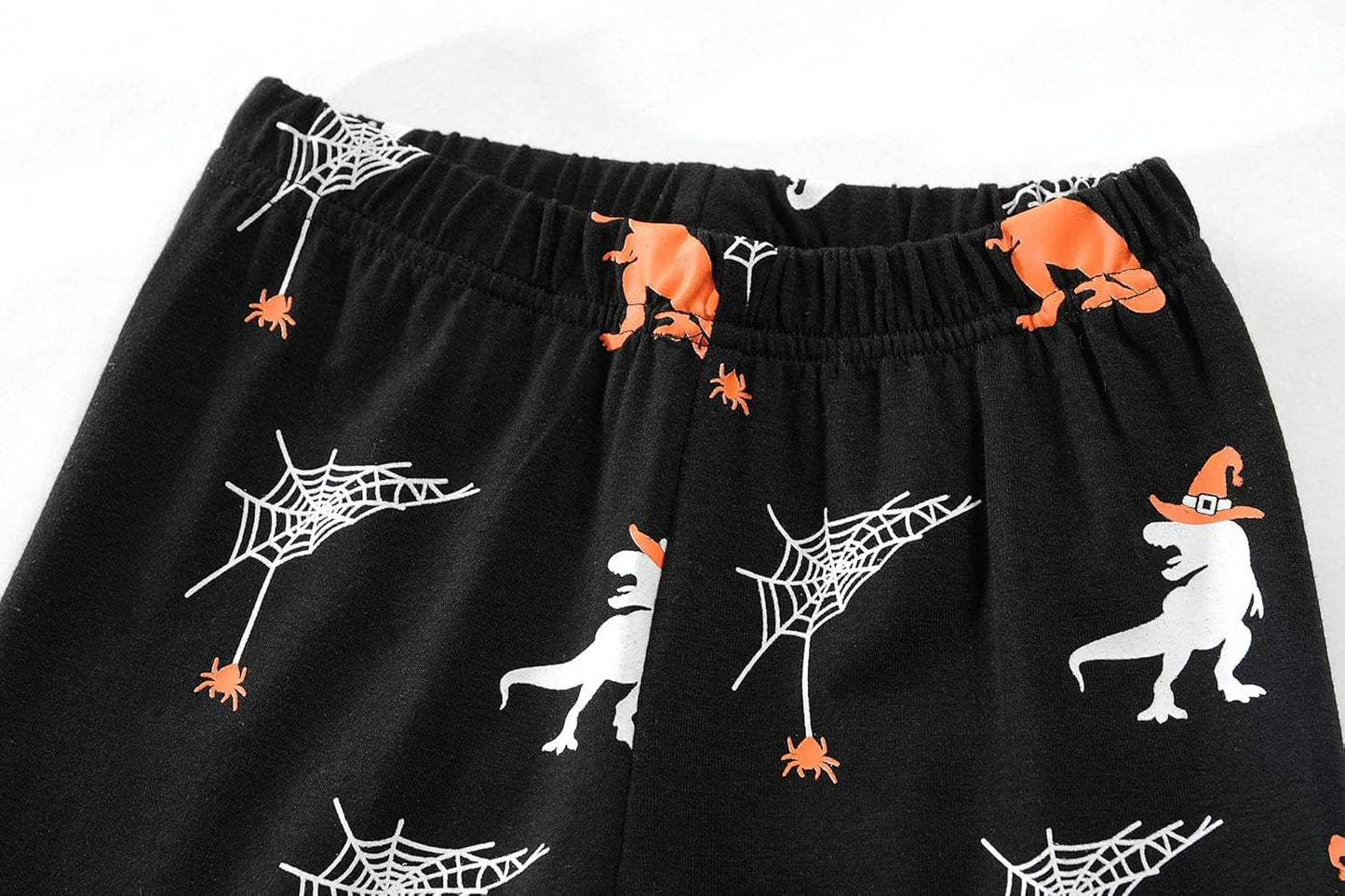 Little Hand Toddler Pajamas Boys Glow in The Dark Skeleton Candy Pjs Dinosaur Sleepwear Kids Halloween Clothes 2-10 Years