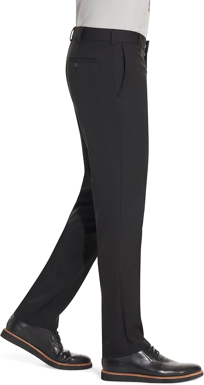Van Heusen Men's Slim Fit Stretch Flat Front Traveler Pant