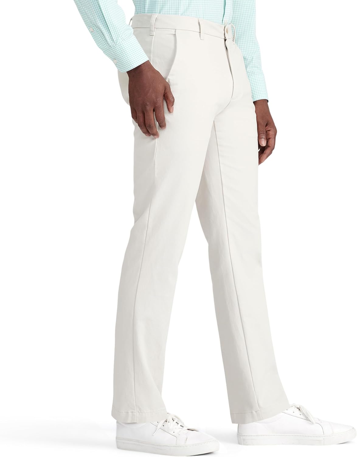 IZOD Men's Performance Stretch Straight Fit Flat Front Chino Pant