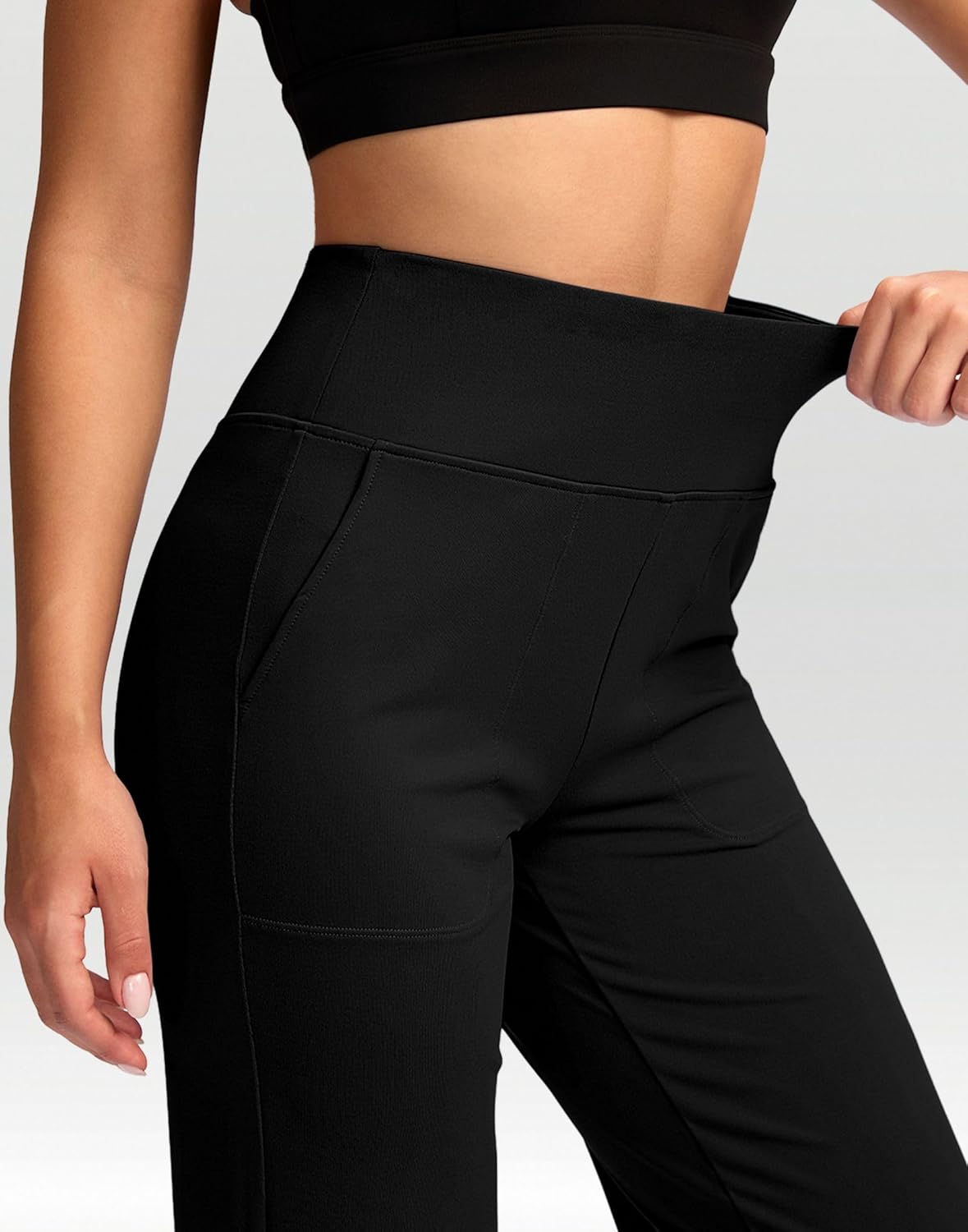 G Gradual Women's Yoga Pants Wide Leg wiht Pockets High Waist Stretch Loose Casual Lounge Sweatpants Petite/Regular/Tall