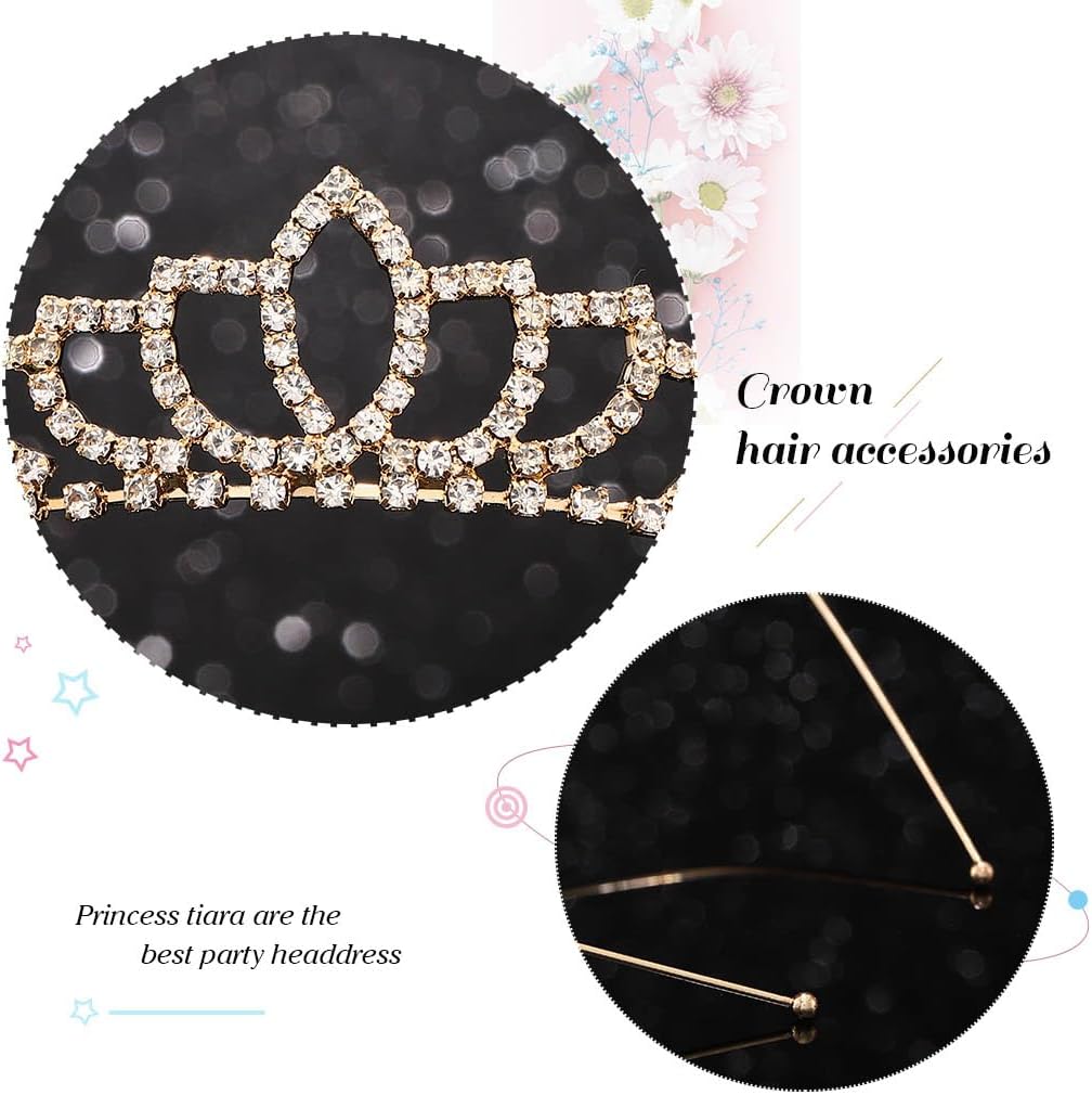 Kilshye Silver Tiaras and Crowns Rhinestone Wedding Tiara Birthday Prom Crown Hair Accessories for Women