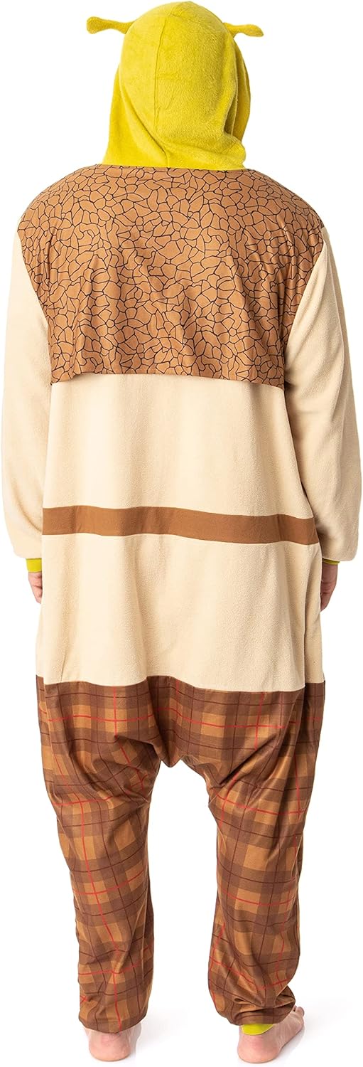 INTIMO DreamWorks Shrek Mens' Movie Film Character Costume Footless Sleep Union Suit