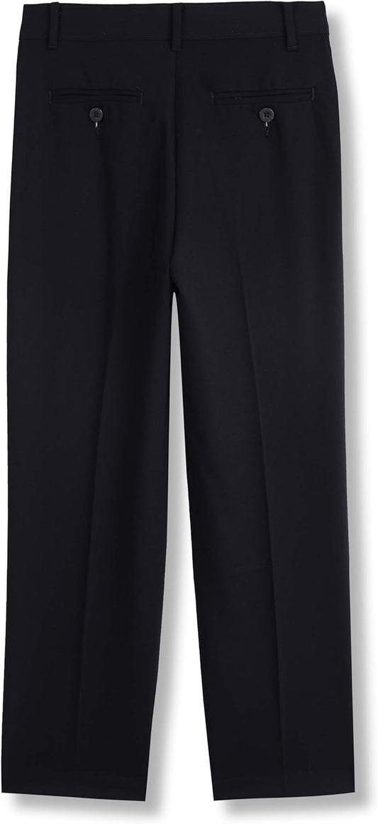 IZOD boys Bi-stretch Flat Front Dress Pant