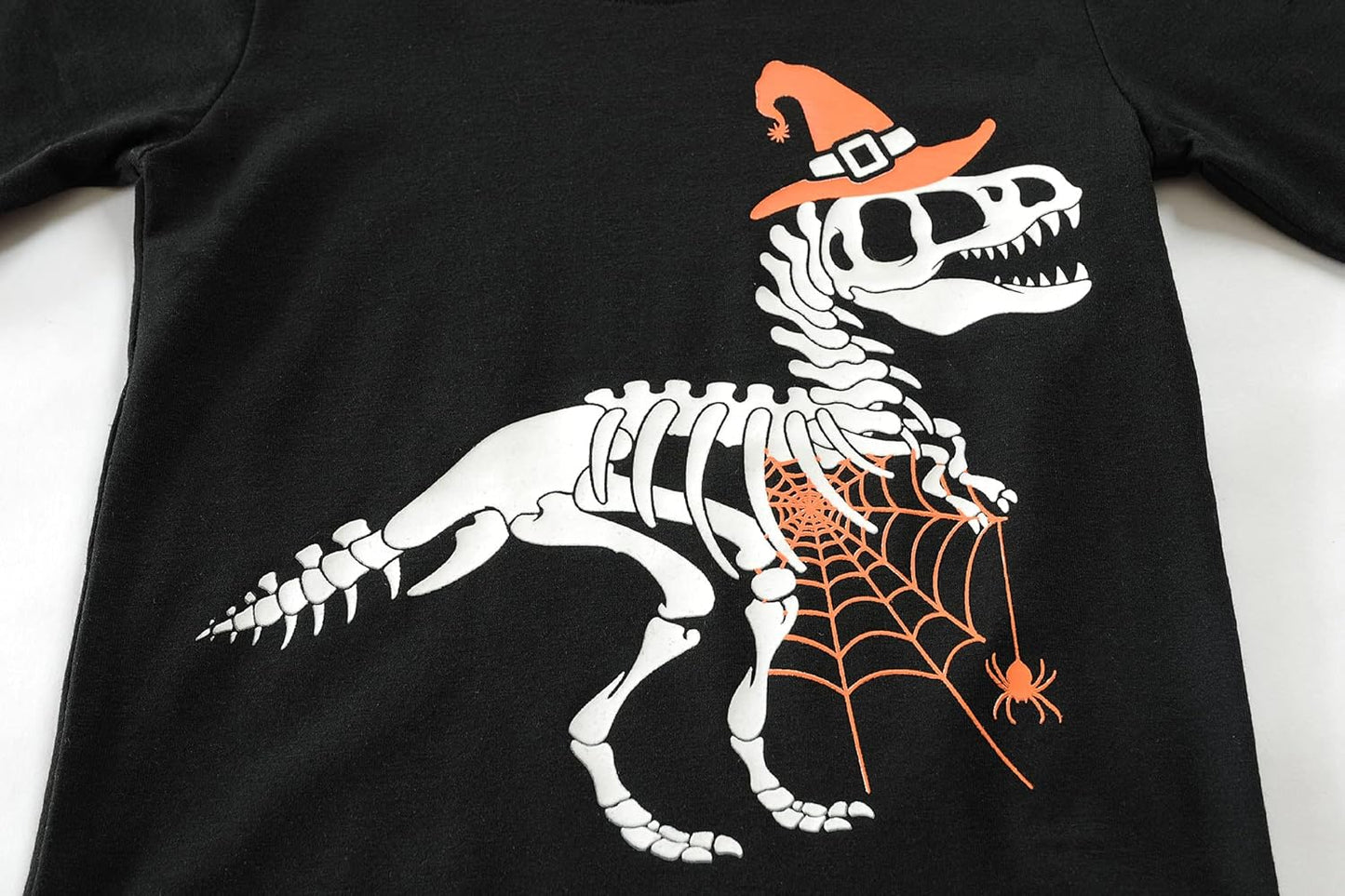 Little Hand Toddler Pajamas Boys Glow in The Dark Skeleton Candy Pjs Dinosaur Sleepwear Kids Halloween Clothes 2-10 Years