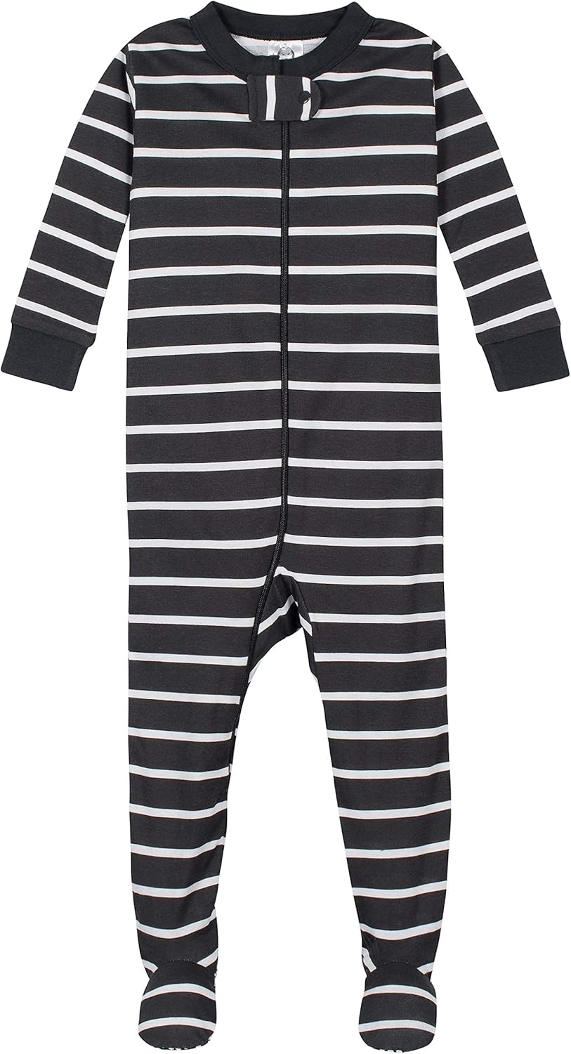Gerber Boys' 4-Pack Snug Fit Footed Cotton Pajamas