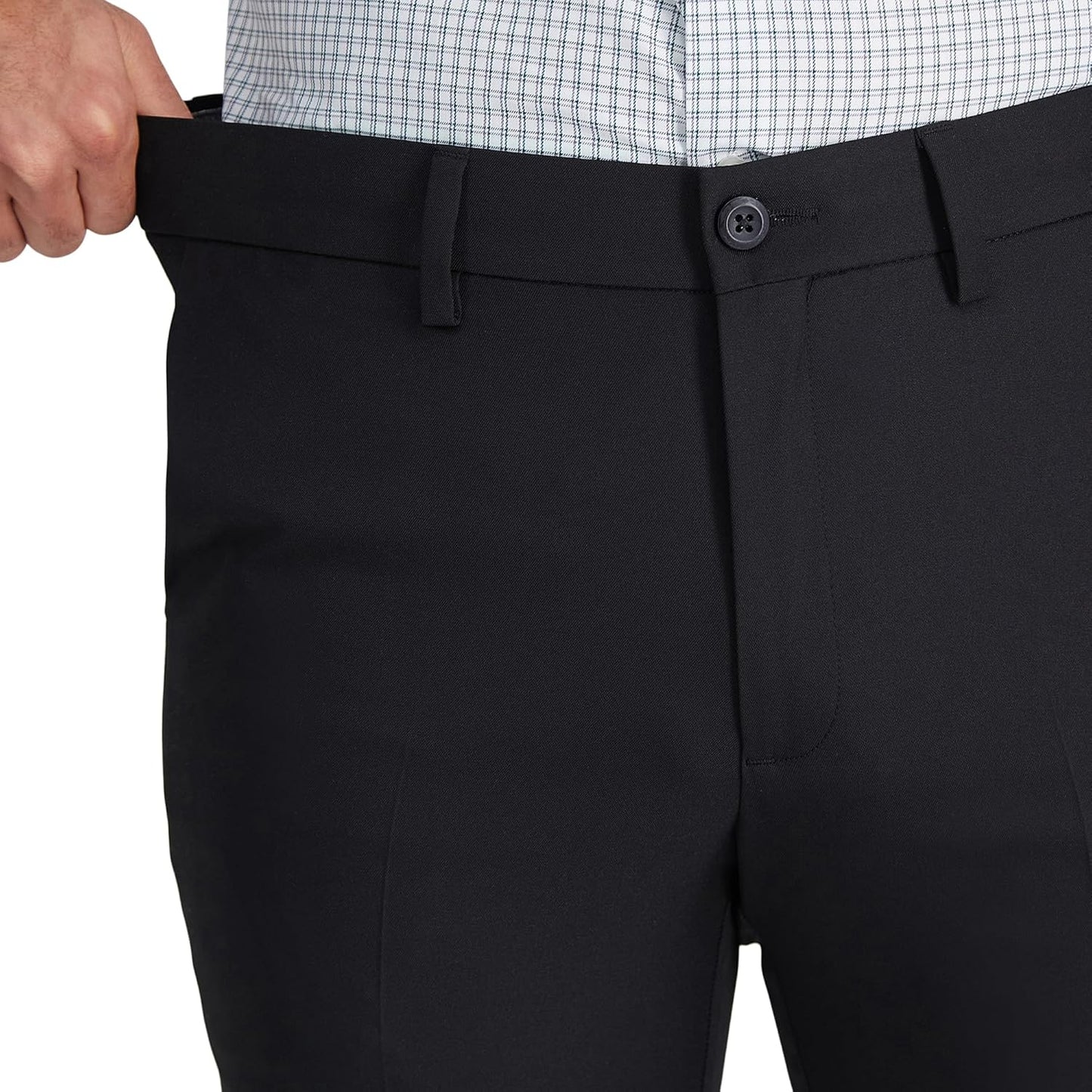 Haggar Men's Cool 18 Pro Slim Fit Flat Front Dress Casual Stretch Golf Pant