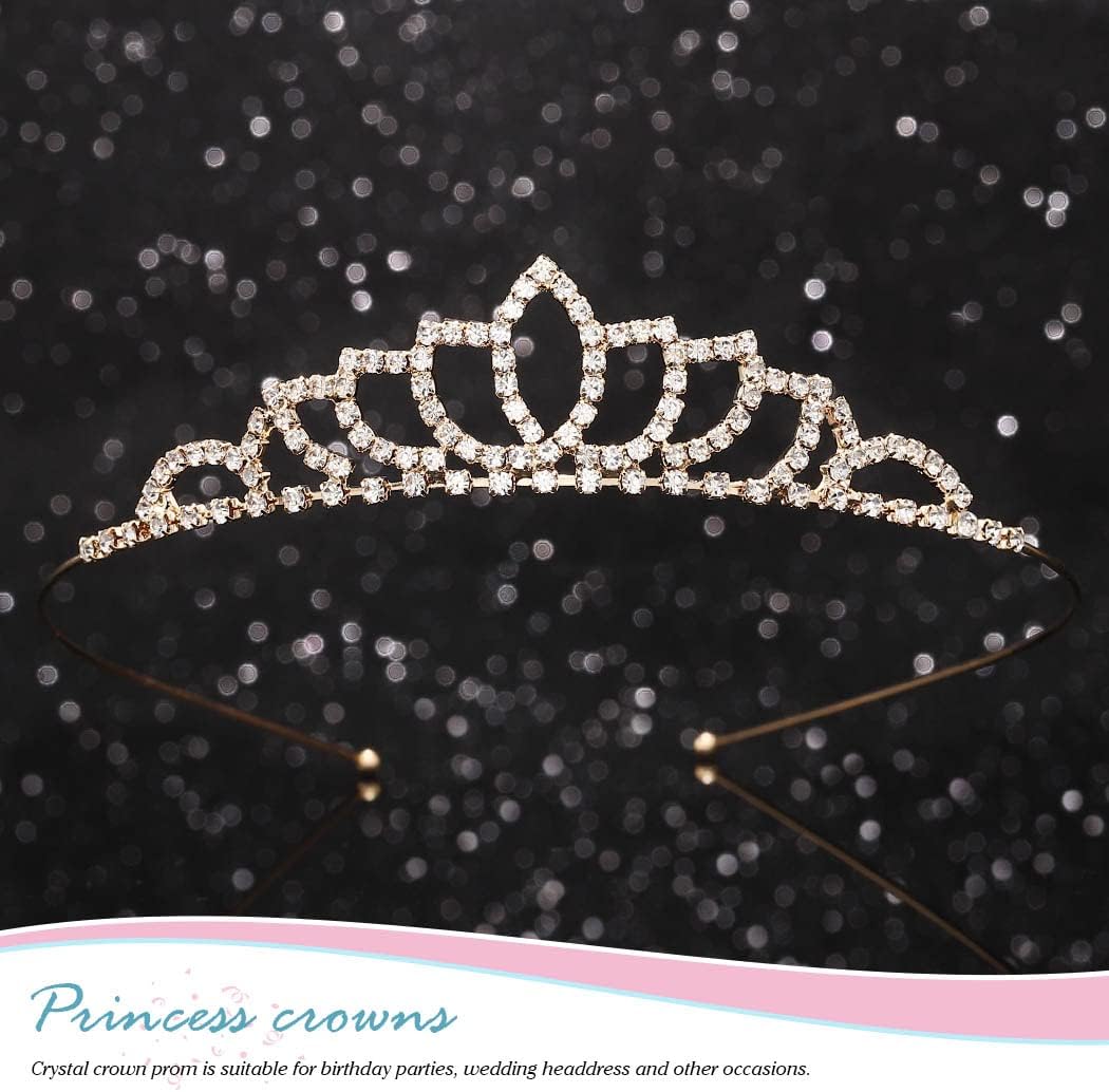 Kilshye Silver Tiaras and Crowns Rhinestone Wedding Tiara Birthday Prom Crown Hair Accessories for Women