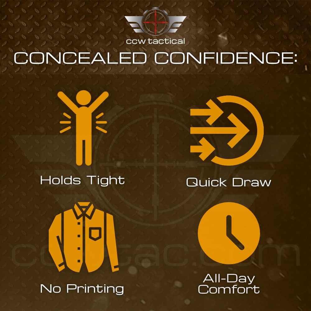 Concealed Carry Holster Shirt | Quick Access Open Pocket with Large Storage | Mens V-Neck