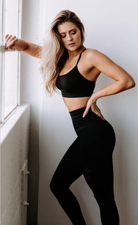 High Waisted Leggings for Women - Soft Athletic Tummy Control Yoga Pants for Cycling Dance Tights