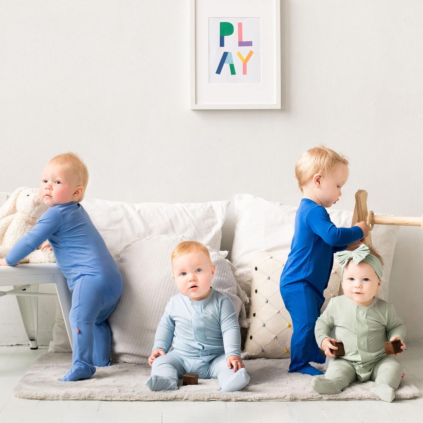 Magnetic Me Footie Pajamas Soft Modal Baby Sleepwear with Quick Magnetic Fastener | Boys and Girls Sleeper Preemie-24 Months