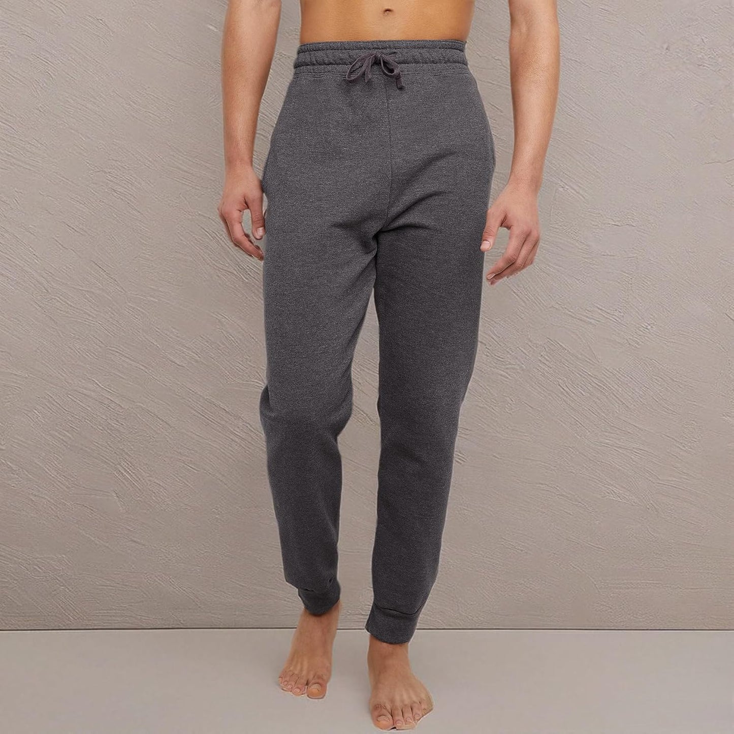 Hanes EcoSmart Jogger Sweatpants, Men's Midweight Fleece Lounge Pants, 30.5"