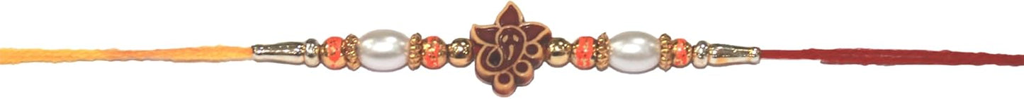 IS4A Set of Assorted Rakhi Bracelets (5 Rakhis) Handmade Rakhi Set of 5 Rakhi Gifts for Brother, Sister, Bhaiya, Bhabhi for Indian Rakhi Raksha Bandhan Festival Rakhi Bracelet