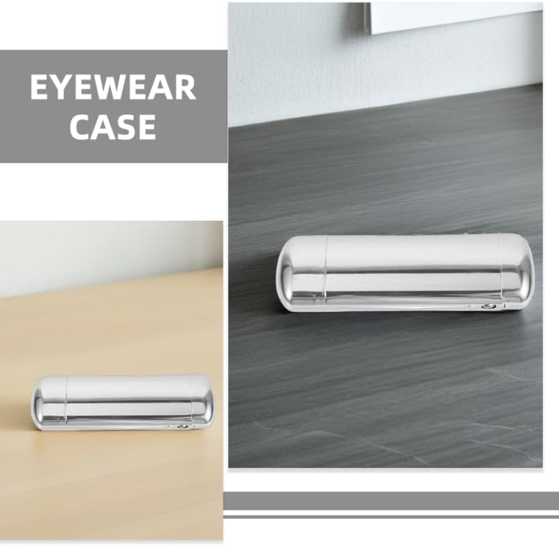 2pcs Lightweight Aluminum Eyeglasses Organizer Case Travel Sunglass Storage with Soft Interior Lining for Men and Women and Portable Eyewear Protection