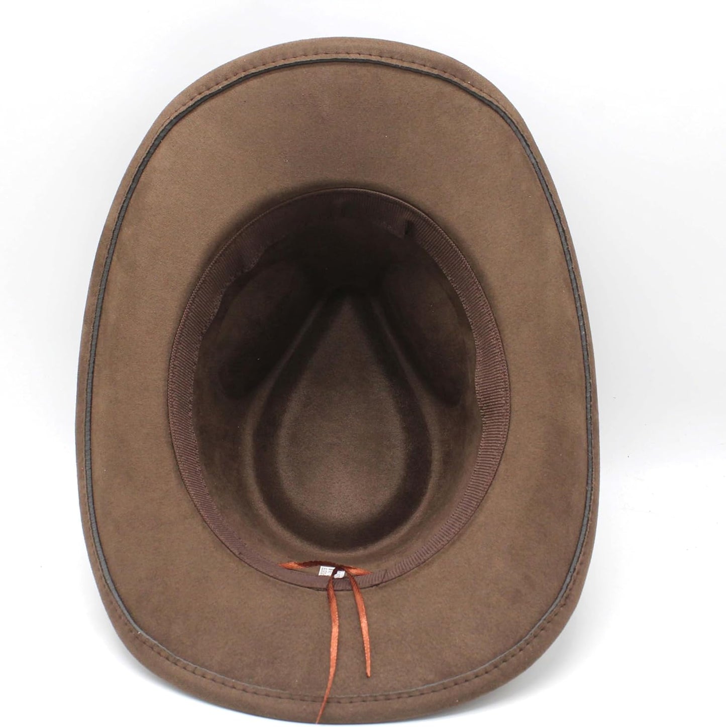 Unisex Western Suede Cowboy Cowgirl Hat Classic Wide Brim Fedora Hat for Men &Women