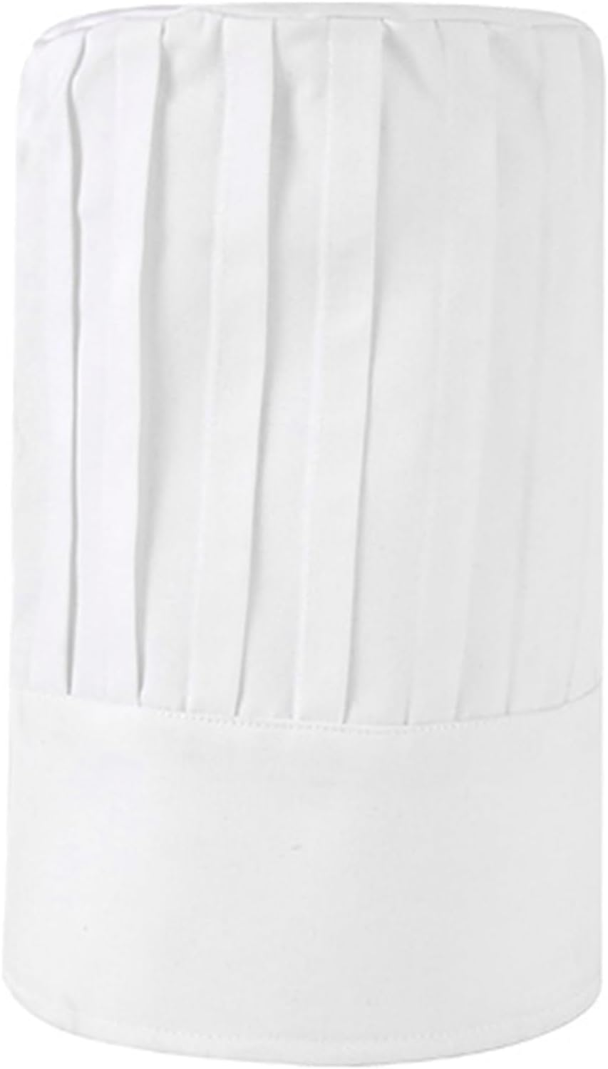 Hyzrz Tall Chef Hat Adjustable Elastic Baker Kitchen Cooking Grill BBQ Chef Cap for Adult Children Breathable Mesh Top