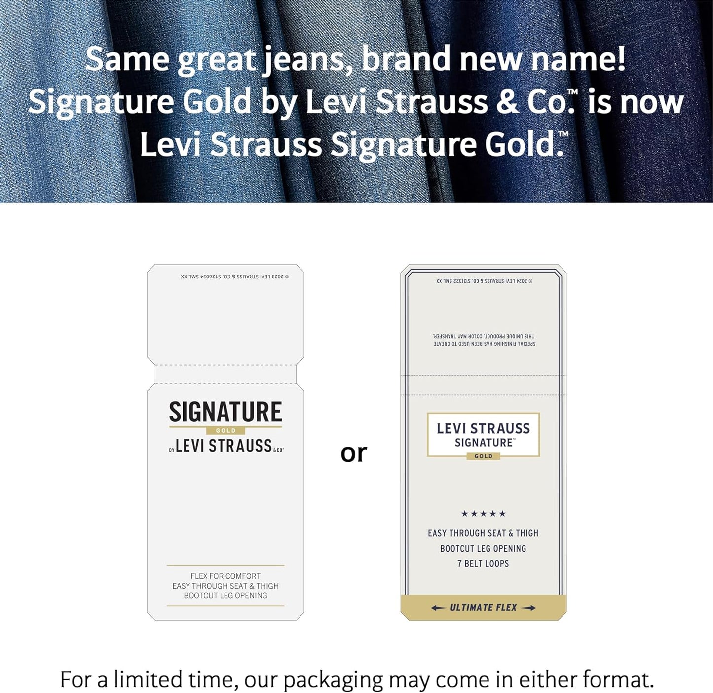 Levi Strauss Signature Gold Women's High-Rise Straight Jeans Stretch Denim (Standard and Plus)