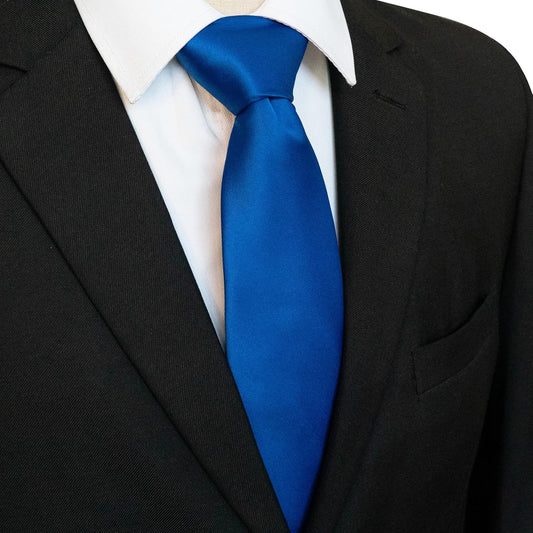 Solid Color Tie Mens Necktie for Business and Wedding