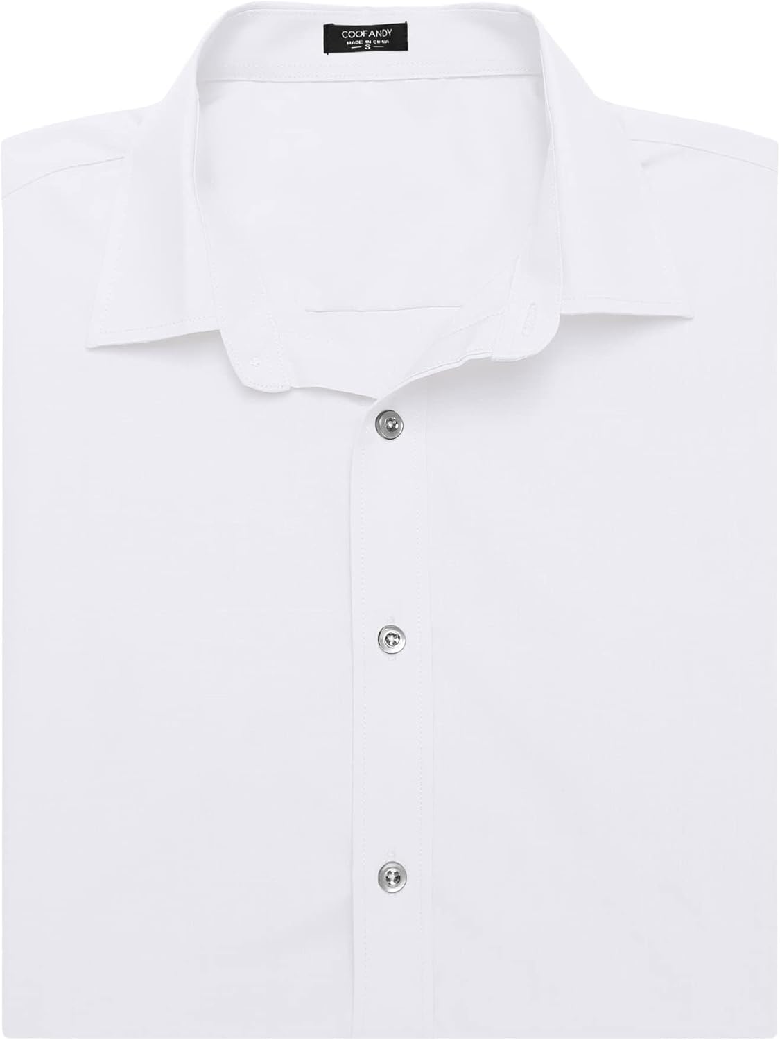 COOFANDY Men's Muscle Fit Dress Shirts Wrinkle-Free Short Sleeve Casual Button Down Shirt