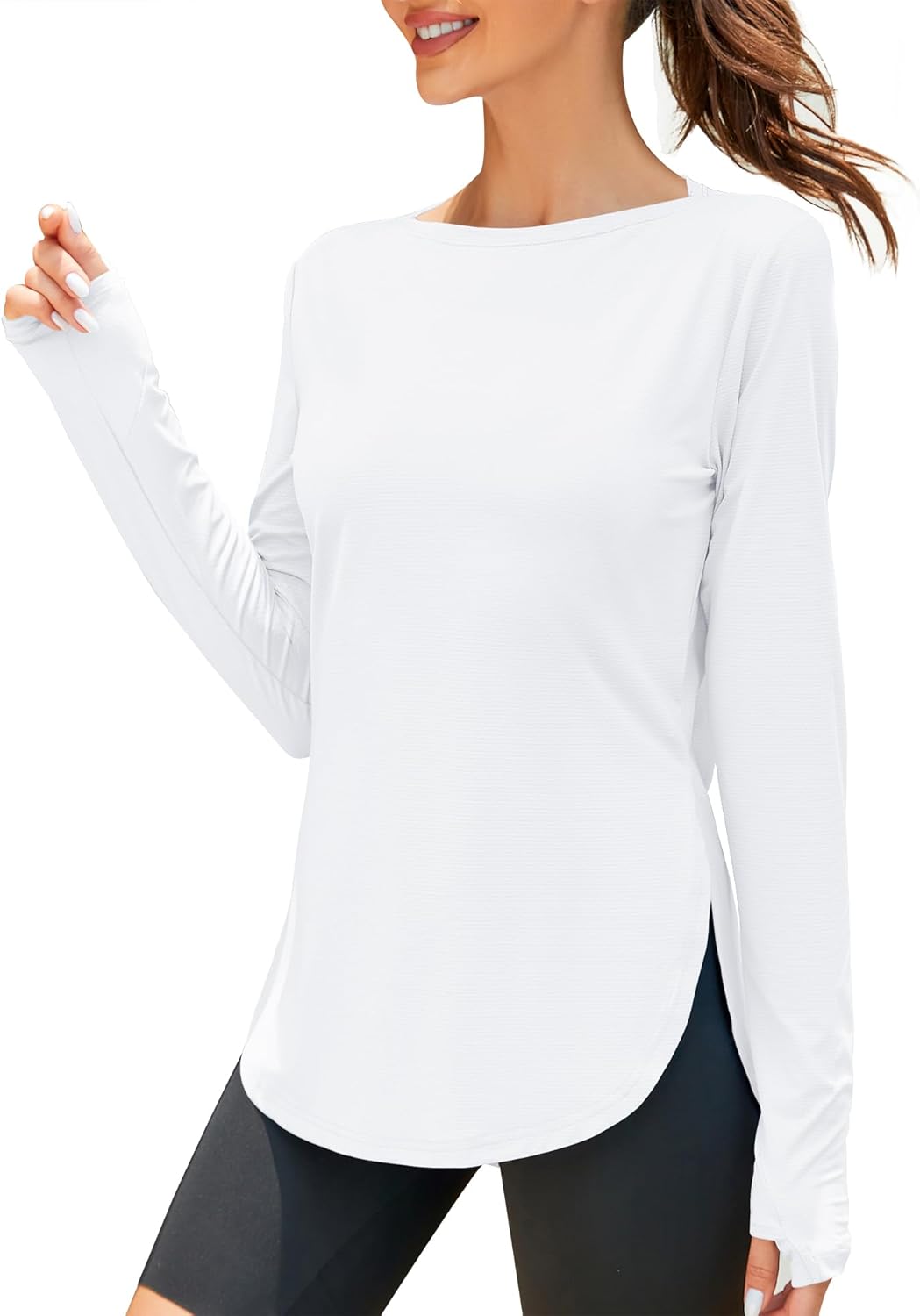 ZHENWEI Women's Long Sleeve Sun Shirt UV Protection Workout Tops Lightweight UPF 50+ Golf Gym Hiking Shirts Outdoor Clothing