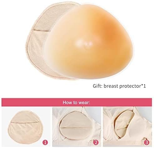 Triangle Silicone Breast Form Mastectomy Prosthesis Concave Bra Enhancer Inserts (1 Piece)
