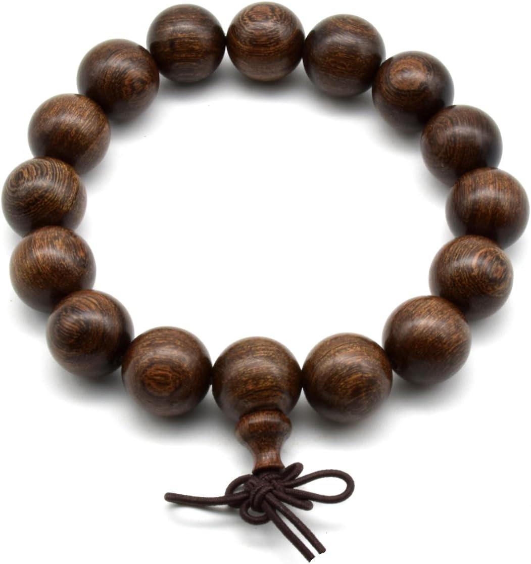 Zen Dear Unisex Natural Silkwood Tibetan Buddhism Meditation Prayer Bead Necklace Japa Mala Beads Bracelets
